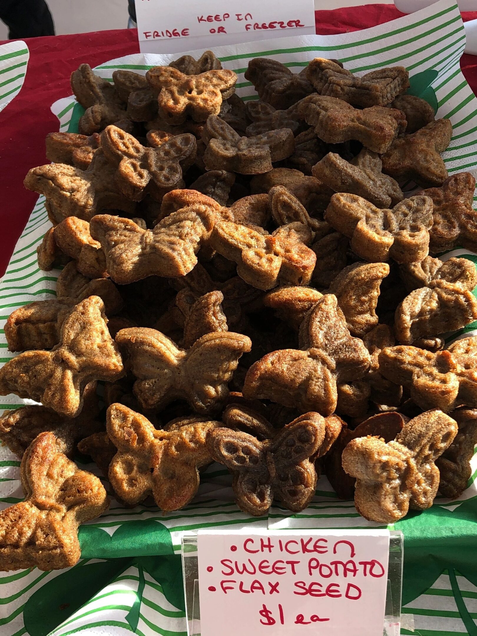 Butterfly-shaped dog treats for sale